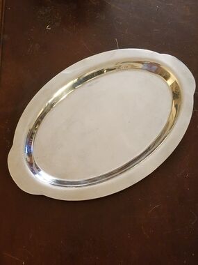Classic Oval Silver Plate Small Serving Platter